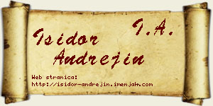 Isidor Andrejin vizit kartica